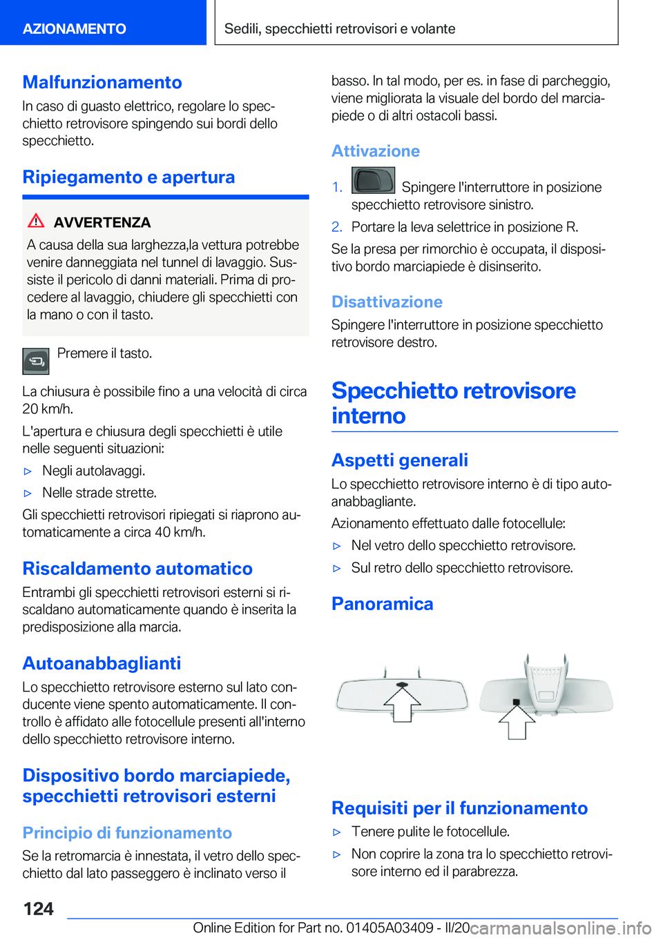 BMW X6 M 2020  Libretti Di Uso E manutenzione (in Italian) �M�a�l�f�u�n�z�i�o�n�a�m�e�n�t�o�I�n��c�a�s�o��d�i��g�u�a�s�t�o��e�l�e�t�t�r�i�c�o�,��r�e�g�o�l�a�r�e��l�o��s�p�e�cª�c�h�i�e�t�t�o��r�e�t�r�o�v�i�s�o�r�e��s�p�i�n�g�e�n�d�o��s�u�i��b�o�r�
