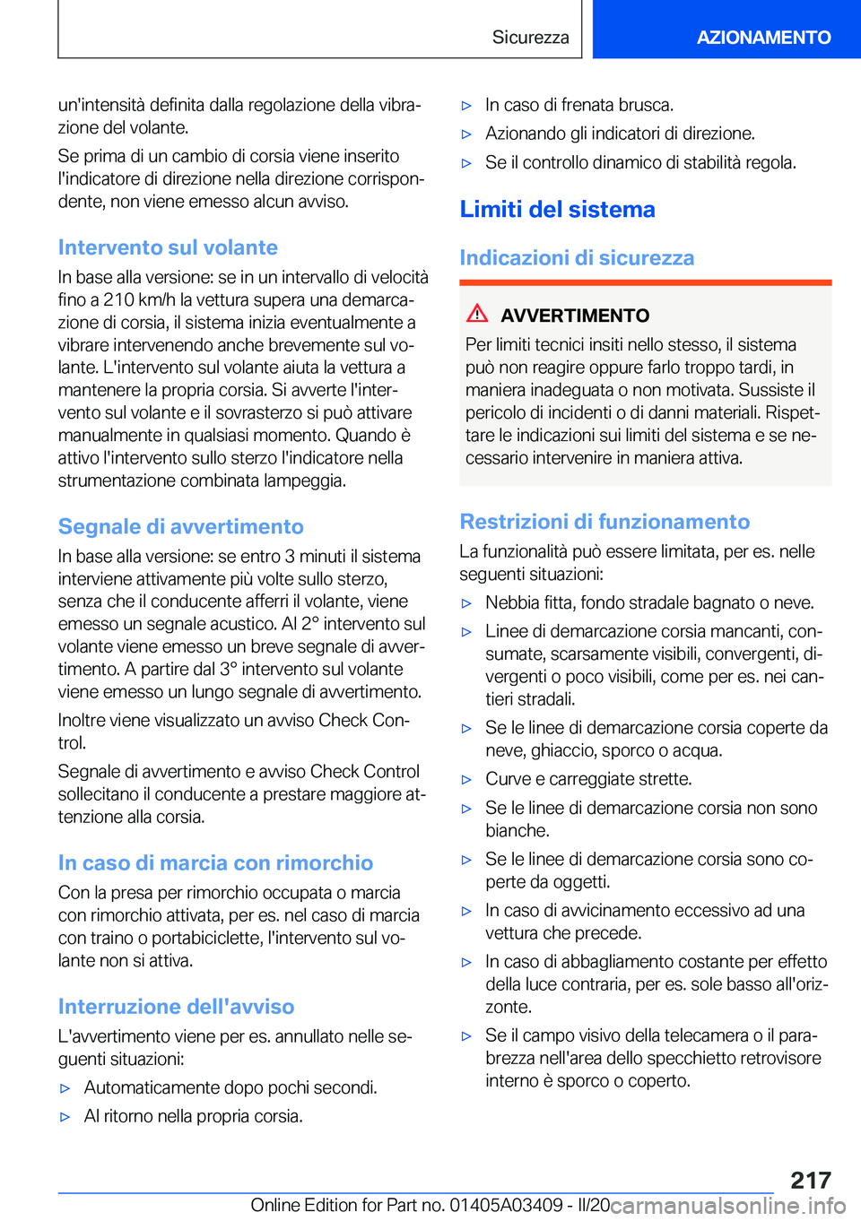 BMW X6 M 2020  Libretti Di Uso E manutenzione (in Italian) �u�n�'�i�n�t�e�n�s�i�t�