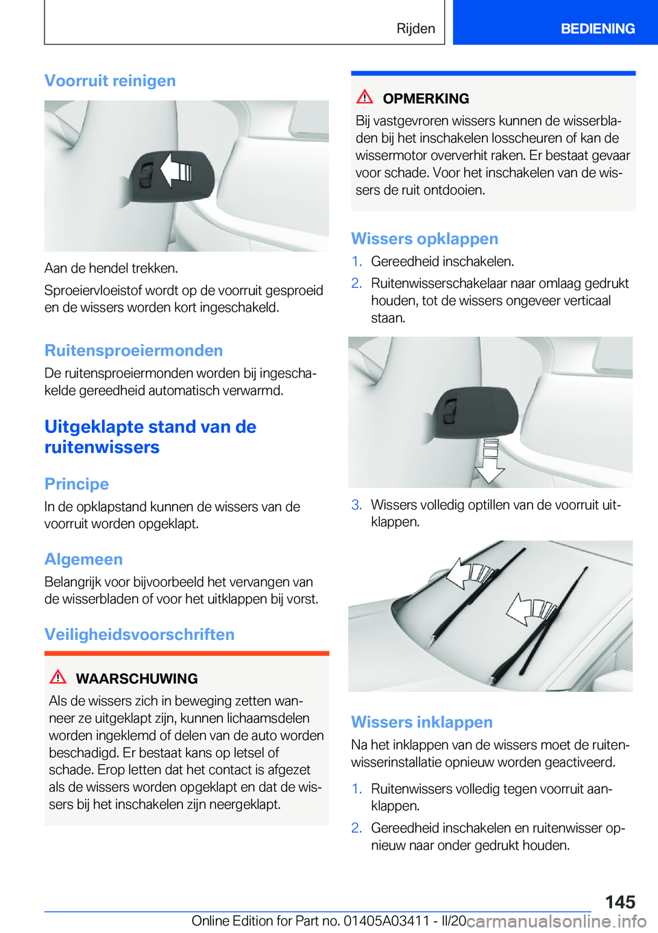 BMW X6 M 2020  Instructieboekjes (in Dutch) �V�o�o�r�r�u�i�t��r�e�i�n�i�g�e�n
�A�a�n��d�e��h�e�n�d�e�l��t�r�e�k�k�e�n�.
�S�p�r�o�e�i�e�r�v�l�o�e�i�s�t�o�f��w�o�r�d�t��o�p��d�e��v�o�o�r�r�u�i�t��g�e�s�p�r�o�e�i�d
�e�n��d�e��w�i�s�s�e�