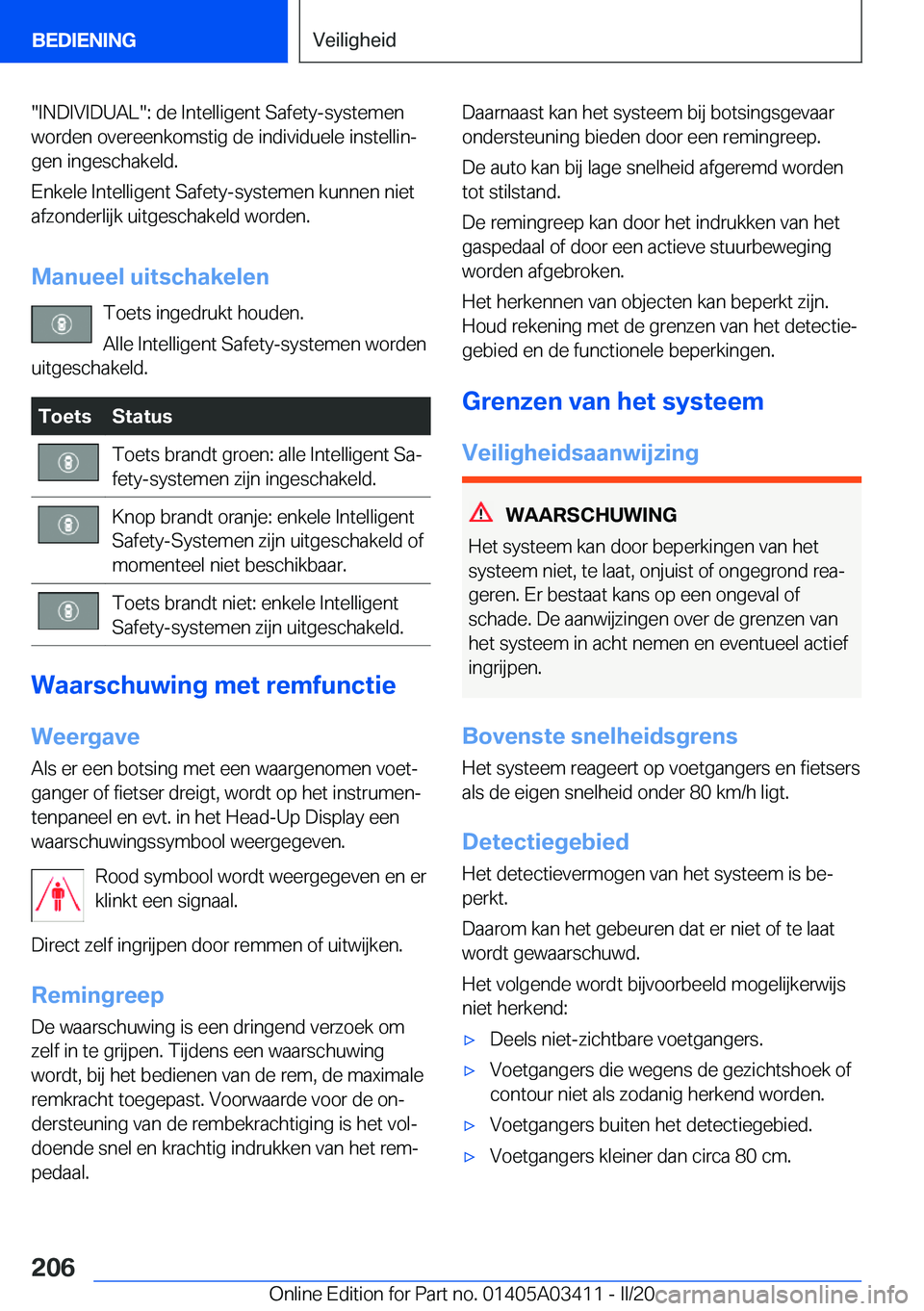 BMW X6 M 2020  Instructieboekjes (in Dutch) ��I�N�D�I�V�I�D�U�A�L��:��d�e��I�n�t�e�l�l�i�g�e�n�t��S�a�f�e�t�y�-�s�y�s�t�e�m�e�n
�w�o�r�d�e�n��o�v�e�r�e�e�n�k�o�m�s�t�i�g��d�e��i�n�d�i�v�i�d�u�e�l�e��i�n�s�t�e�l�l�i�nj
�g�e�n��i�n�g�e