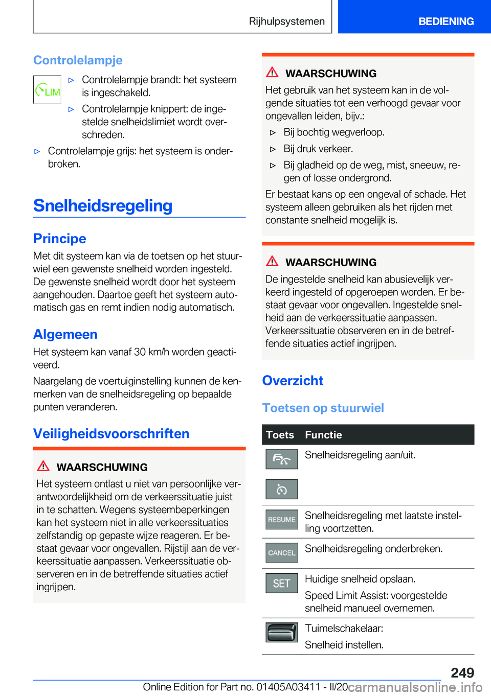 BMW X6 M 2020  Instructieboekjes (in Dutch) �C�o�n�t�r�o�l�e�l�a�m�p�j�e'x�C�o�n�t�r�o�l�e�l�a�m�p�j�e��b�r�a�n�d�t�:��h�e�t��s�y�s�t�e�e�m
�i�s��i�n�g�e�s�c�h�a�k�e�l�d�.'x�C�o�n�t�r�o�l�e�l�a�m�p�j�e��k�n�i�p�p�e�r�t�:��d�e��i�