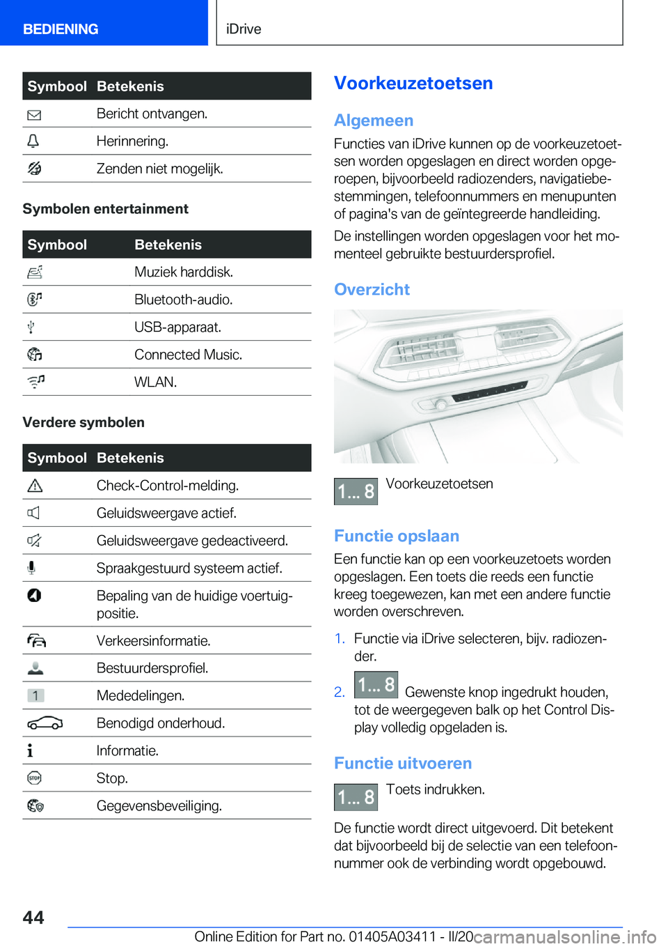 BMW X6 M 2020  Instructieboekjes (in Dutch) �S�y�m�b�o�o�l�B�e�t�e�k�e�n�i�s��B�e�r�i�c�h�t��o�n�t�v�a�n�g�e�n�.��H�e�r�i�n�n�e�r�i�n�g�.��Z�e�n�d�e�n��n�i�e�t��m�o�g�e�l�i�j�k�.
�S�y�m�b�o�l�e�n��e�n�t�e�r�t�a�i�n�m�e�n�t
�S�y�m�b�o�o�l