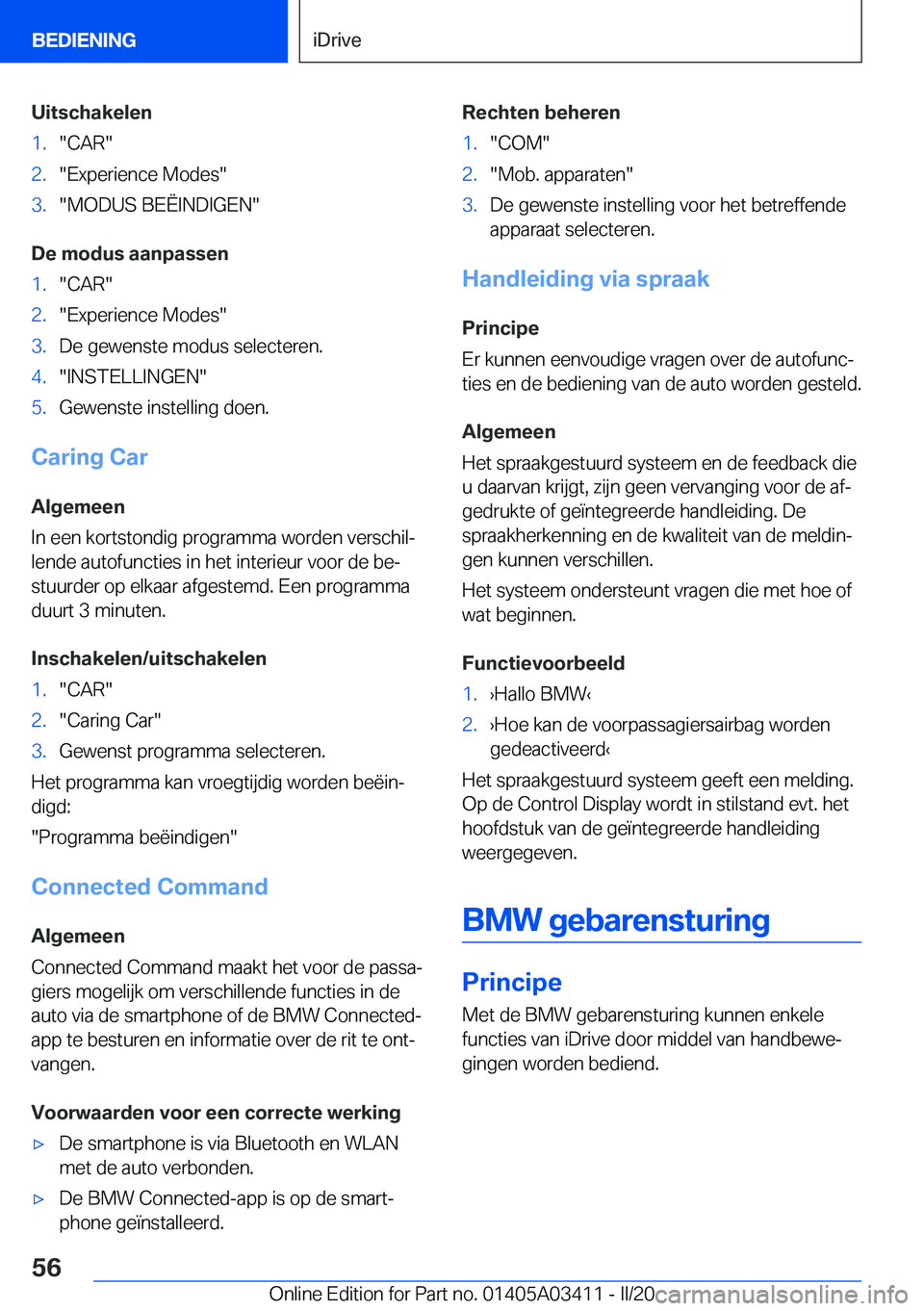 BMW X6 M 2020  Instructieboekjes (in Dutch) �U�i�t�s�c�h�a�k�e�l�e�n�1�.��C�A�R��2�.��E�x�p�e�r�i�e�n�c�e��M�o�d�e�s��3�.��M�O�D�U�S��B�E�