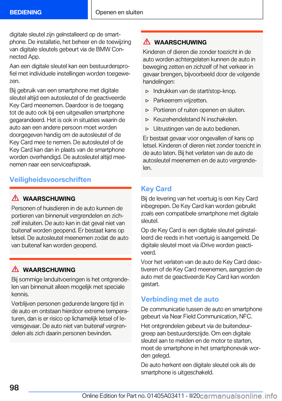 BMW X6 M 2020  Instructieboekjes (in Dutch) �d�i�g�i�t�a�l�e��s�l�e�u�t�e�l��z�i�j�n��g�e�