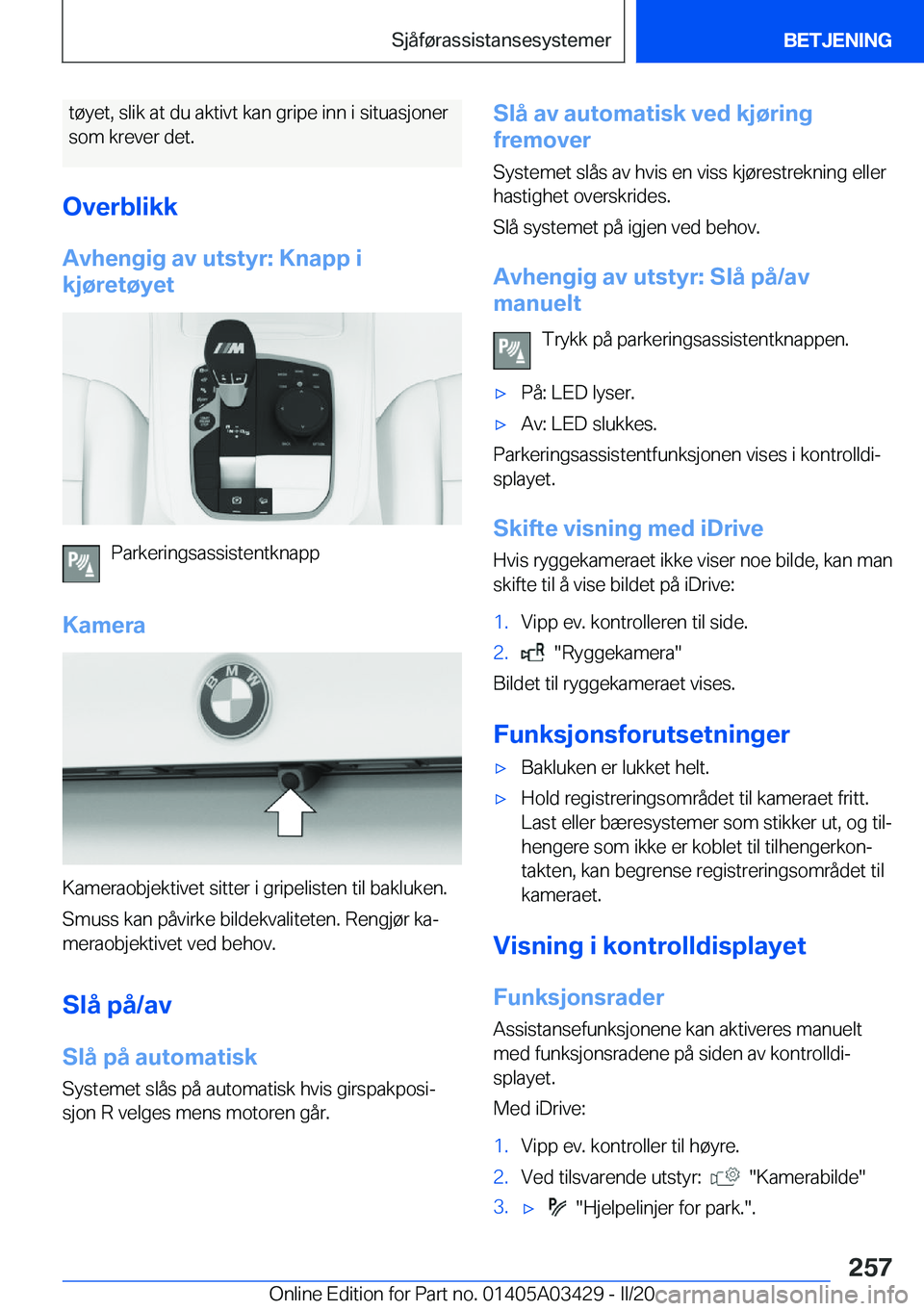 BMW X6 M 2020  InstruksjonsbØker (in Norwegian) �t�