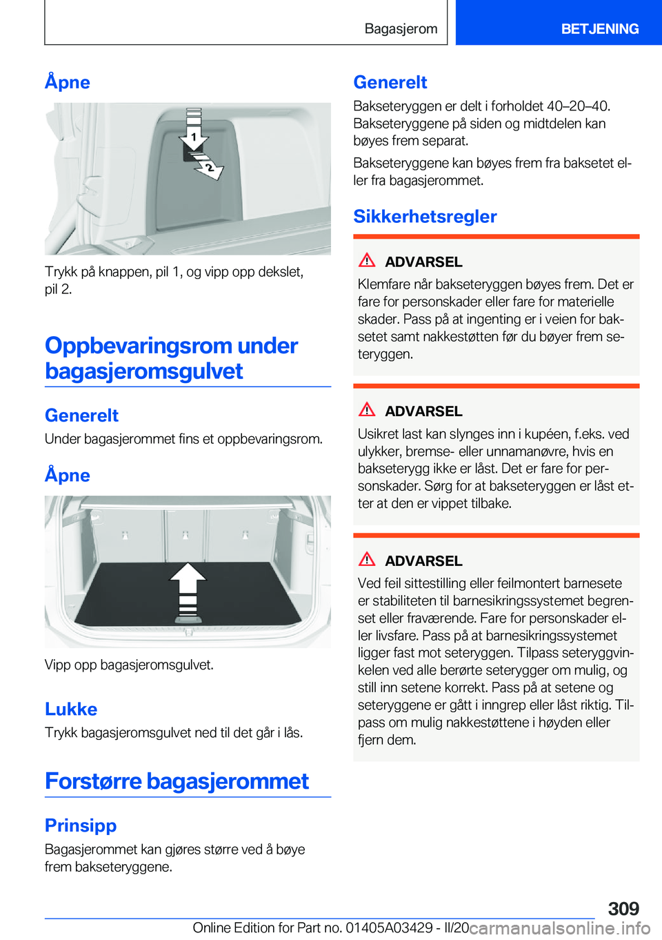 BMW X6 M 2020  InstruksjonsbØker (in Norwegian) �