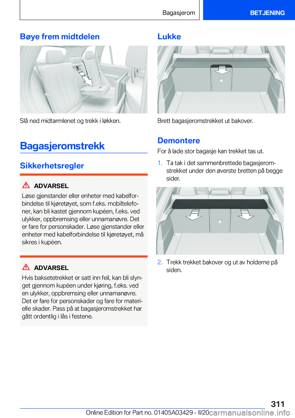 BMW X6 M 2020  InstruksjonsbØker (in Norwegian) �B�