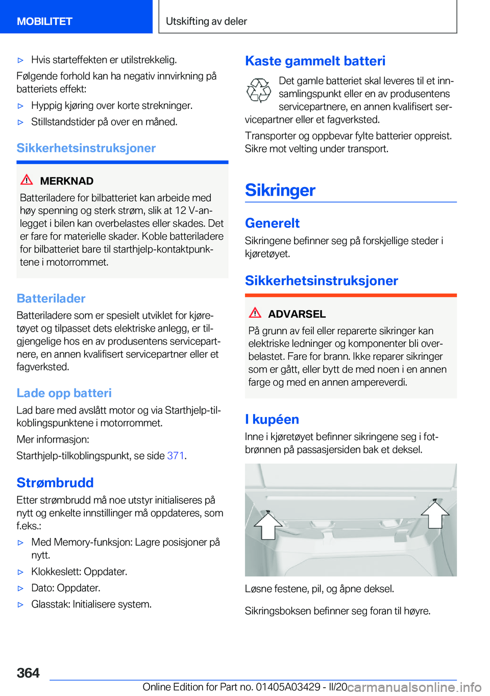 BMW X6 M 2020  InstruksjonsbØker (in Norwegian) 'x�H�v�i�s��s�t�a�r�t�e�f�f�e�k�t�e�n��e�r��u�t�i�l�s�t�r�e�k�k�e�l�i�g�.
�F�
