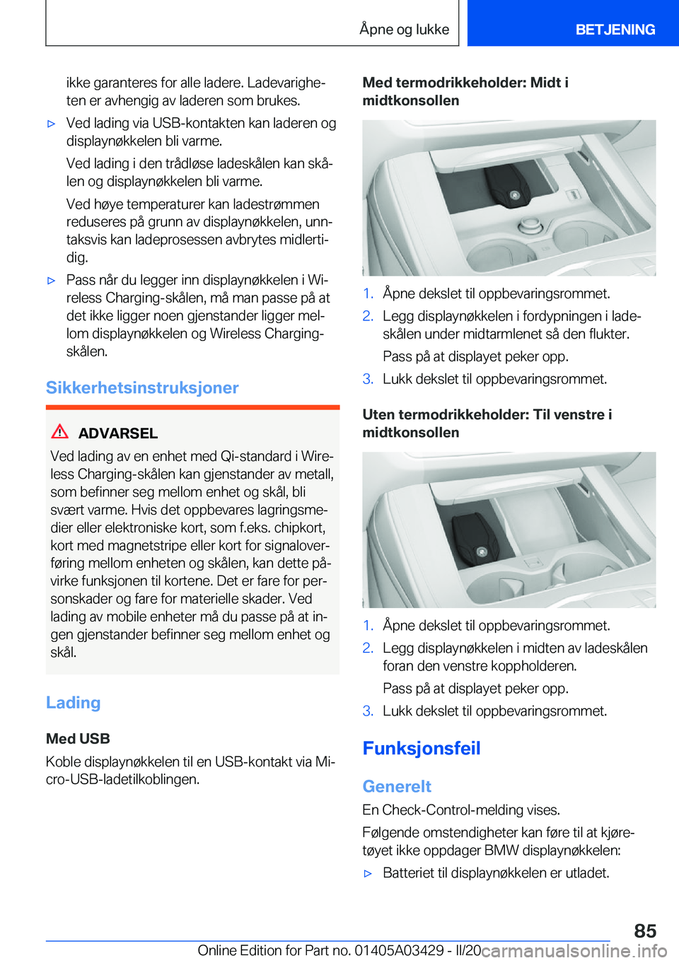 BMW X6 M 2020  InstruksjonsbØker (in Norwegian) �i�k�k�e��g�a�r�a�n�t�e�r�e�s��f�o�r��a�l�l�e��l�a�d�e�r�e�.��L�a�d�e�v�a�r�i�g�h�ej
�t�e�n��e�r��a�v�h�e�n�g�i�g��a�v��l�a�d�e�r�e�n��s�o�m��b�r�u�k�e�s�.'x�V�e�d��l�a�d�i�n�g��v�i�