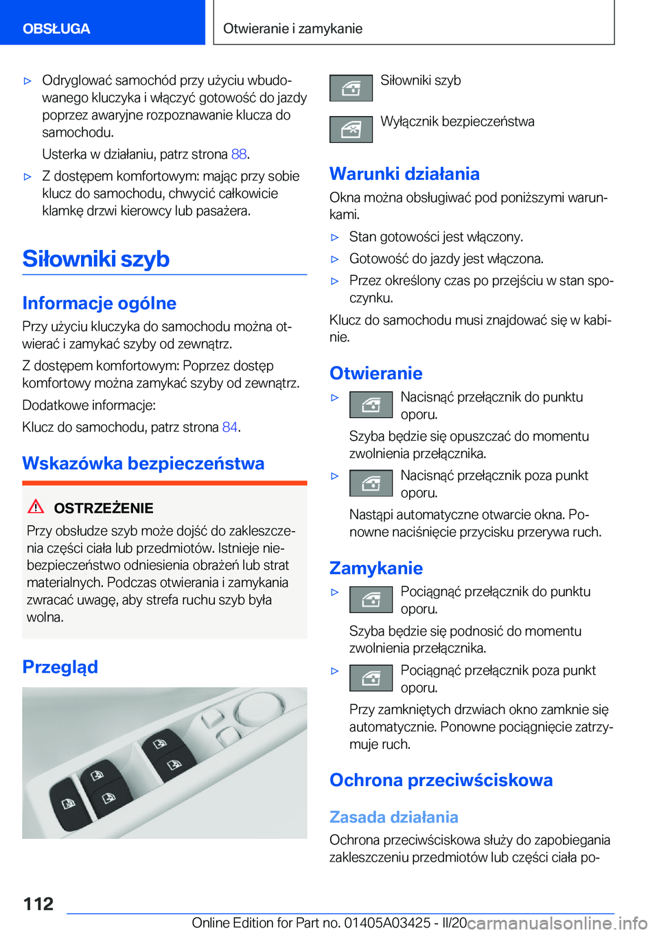 BMW X6 M 2020  Instrukcja obsługi (in Polish) 'x�O�d�r�y�g�l�o�w�a�