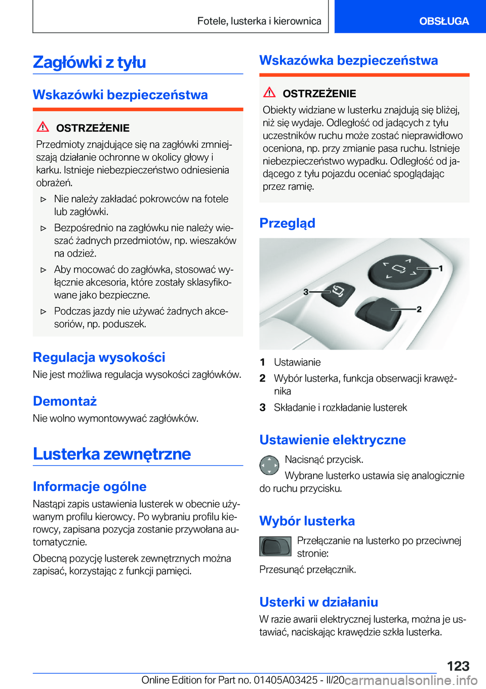 BMW X6 M 2020  Instrukcja obsługi (in Polish) �Z�a�g�ł�