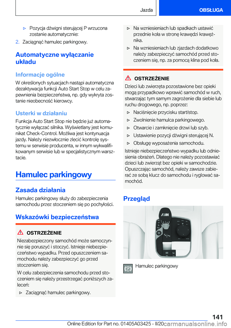BMW X6 M 2020  Instrukcja obsługi (in Polish) 'x�P�o�z�y�c�j�a��d7�w�i�g�n�i��s�t�e�r�u�j�