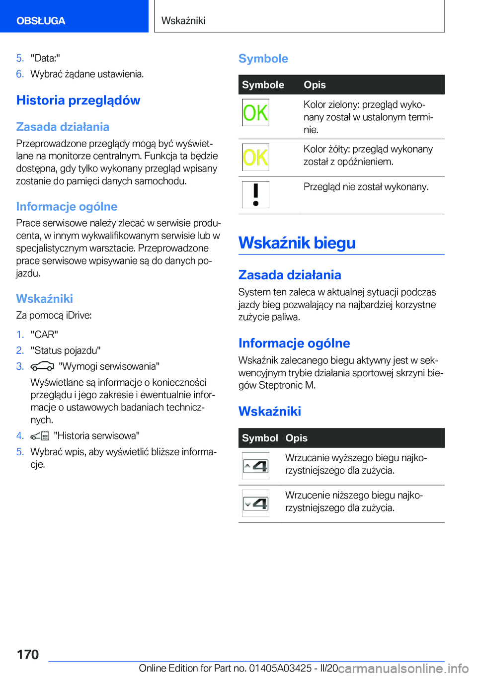 BMW X6 M 2020  Instrukcja obsługi (in Polish) �5�.��D�a�t�a�:��6�.�W�y�b�r�a�