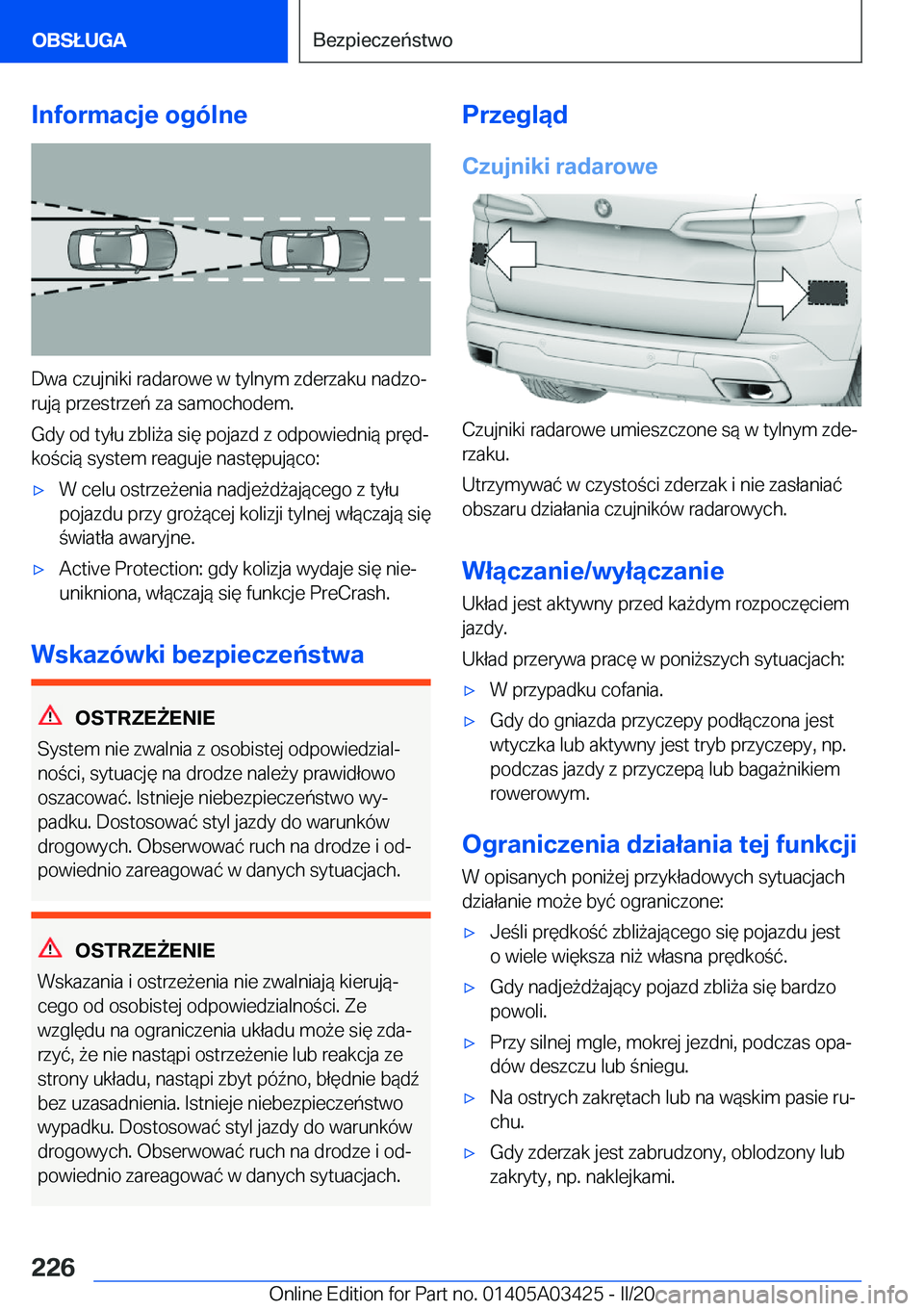 BMW X6 M 2020  Instrukcja obsługi (in Polish) �I�n�f�o�r�m�a�c�j�e��o�g�