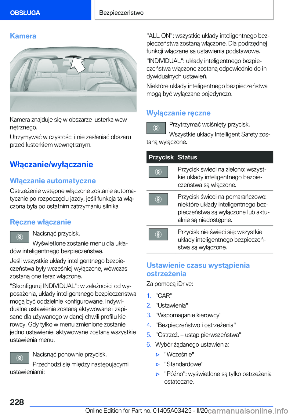 BMW X6 M 2020  Instrukcja obsługi (in Polish) �K�a�m�e�r�a
�K�a�m�e�r�a��z�n�a�j�d�u�j�e��s�i�