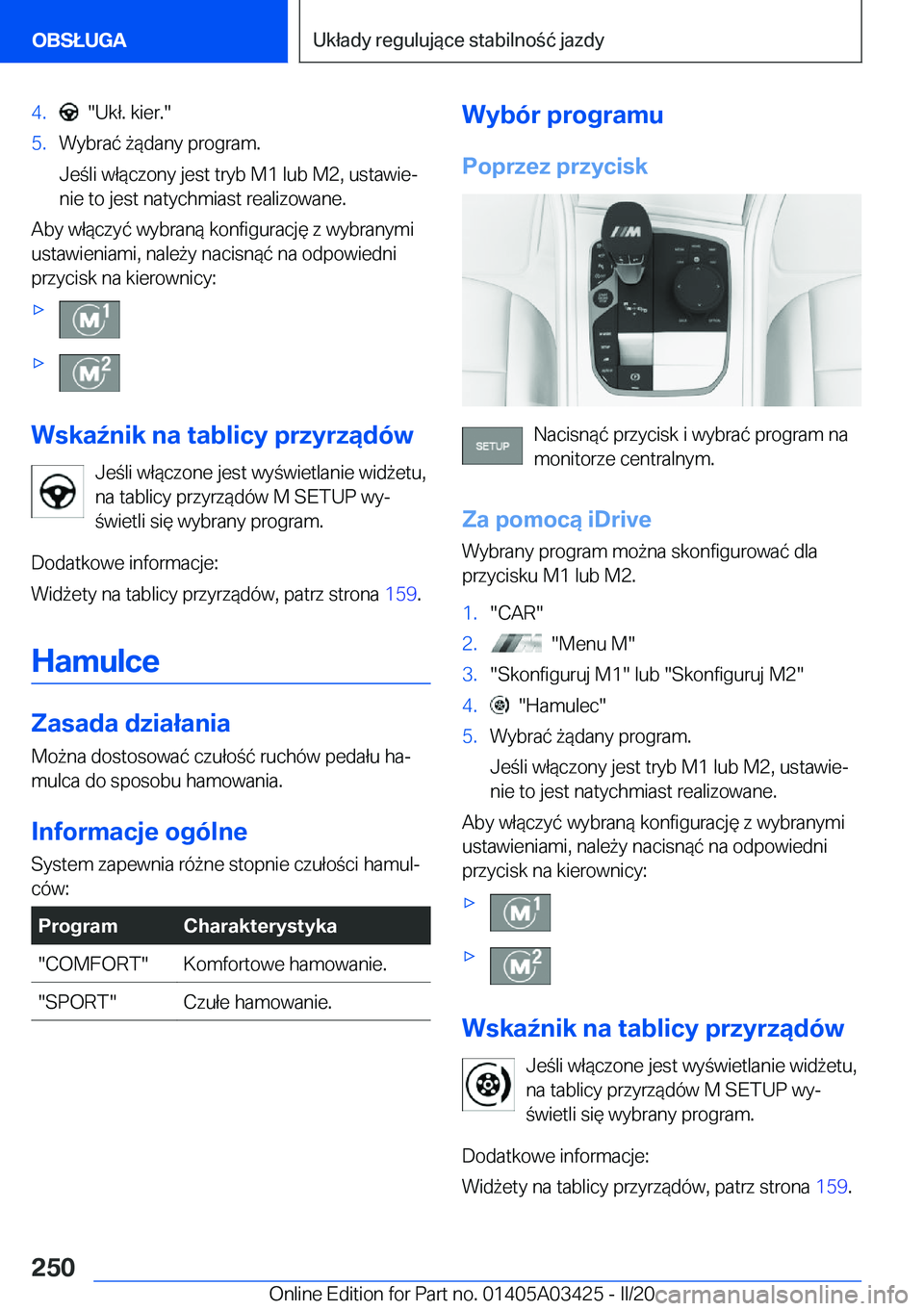 BMW X6 M 2020  Instrukcja obsługi (in Polish) �4�.����U�k�ł�.��k�i�e�r�.��5�.�W�y�b�r�a�