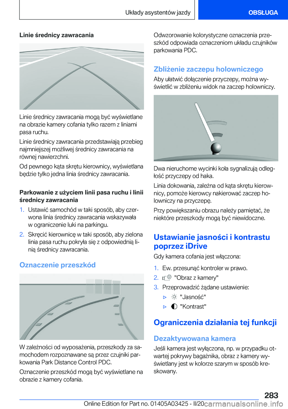 BMW X6 M 2020  Instrukcja obsługi (in Polish) �L�i�n�i�e��r�e�d�n�i�c�y��z�a�w�r�a�c�a�n�i�a
�L�i�n�i�e��r�e�d�n�i�c�y��z�a�w�r�a�c�a�n�i�a��m�o�g�