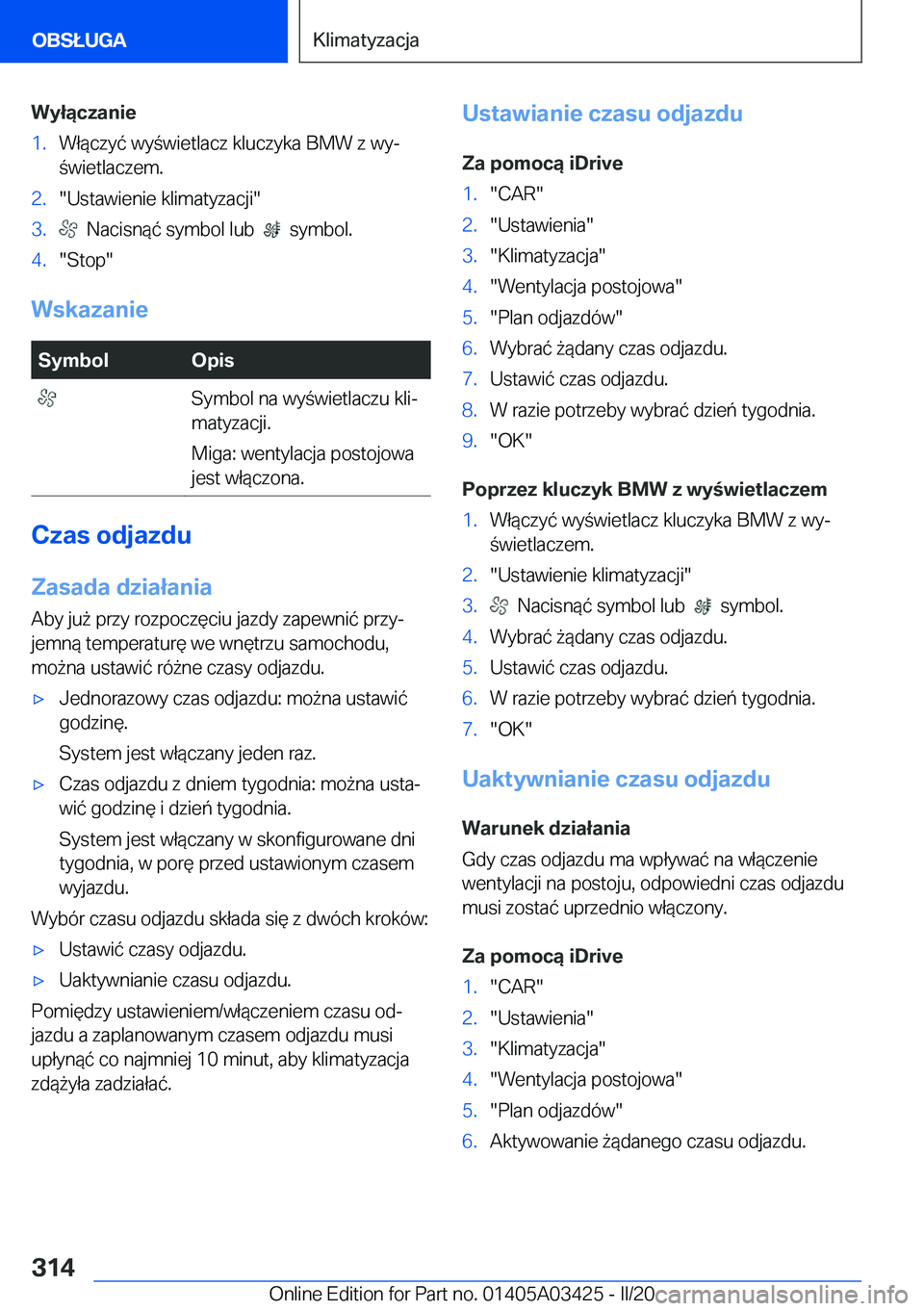 BMW X6 M 2020  Instrukcja obsługi (in Polish) �W�y�ł�ą�c�z�a�n�i�e�1�.�W�ł�