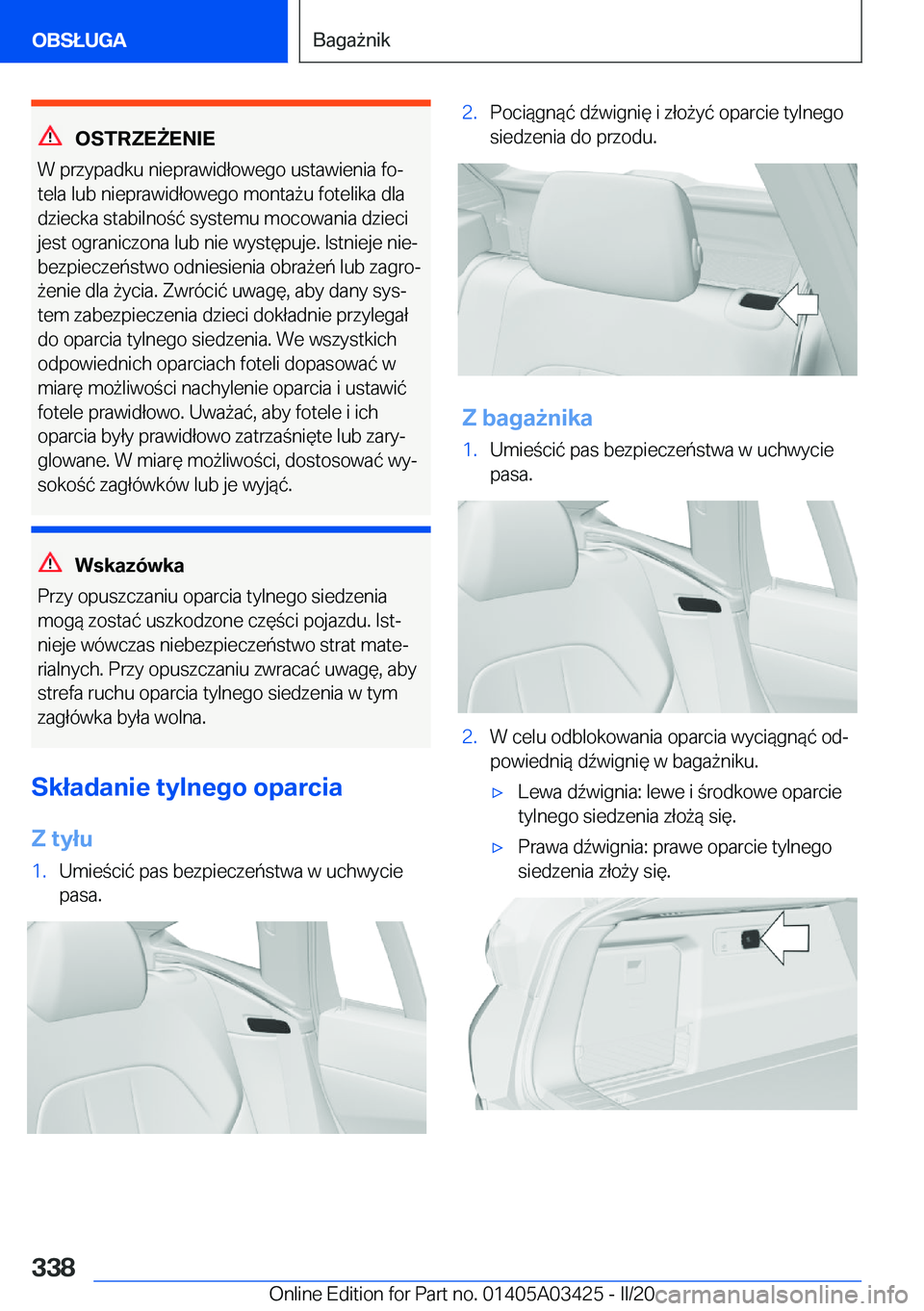 BMW X6 M 2020  Instrukcja obsługi (in Polish) �O�S�T�R�Z�E8�E�N�I�E
�W��p�r�z�y�p�a�d�k�u��n�i�e�p�r�a�w�i�d�ł�o�w�e�g�o��u�s�t�a�w�i�e�n�i�a��f�oj
�t�e�l�a��l�u�b��n�i�e�p�r�a�w�i�d�ł�o�w�e�g�o��m�o�n�t�a9�u��f�o�t�e�l�i�k�a��d�l�a