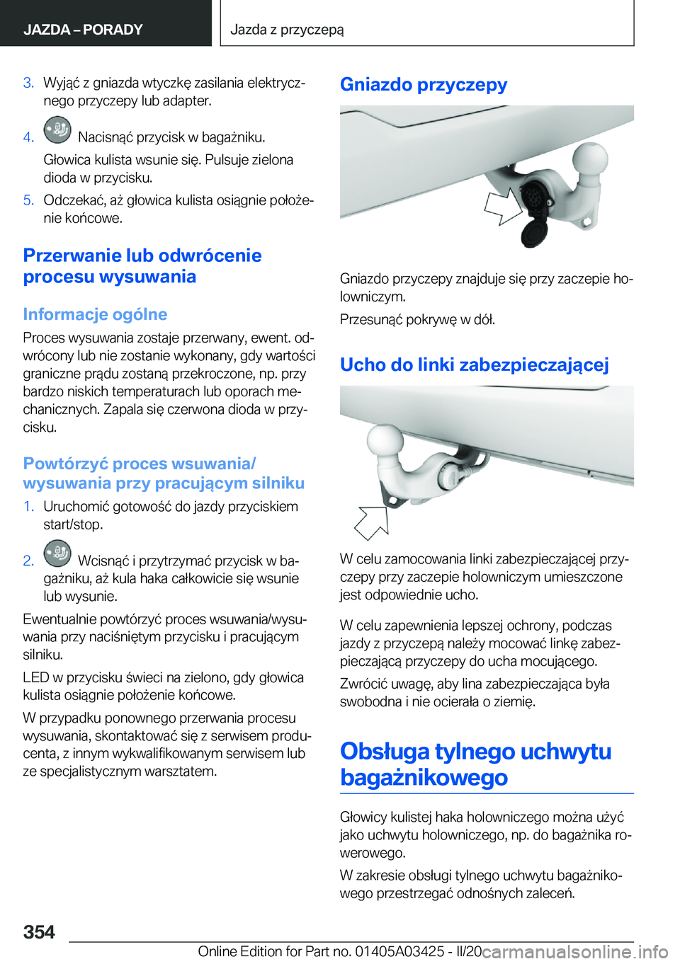 BMW X6 M 2020  Instrukcja obsługi (in Polish) �3�.�W�y�j�