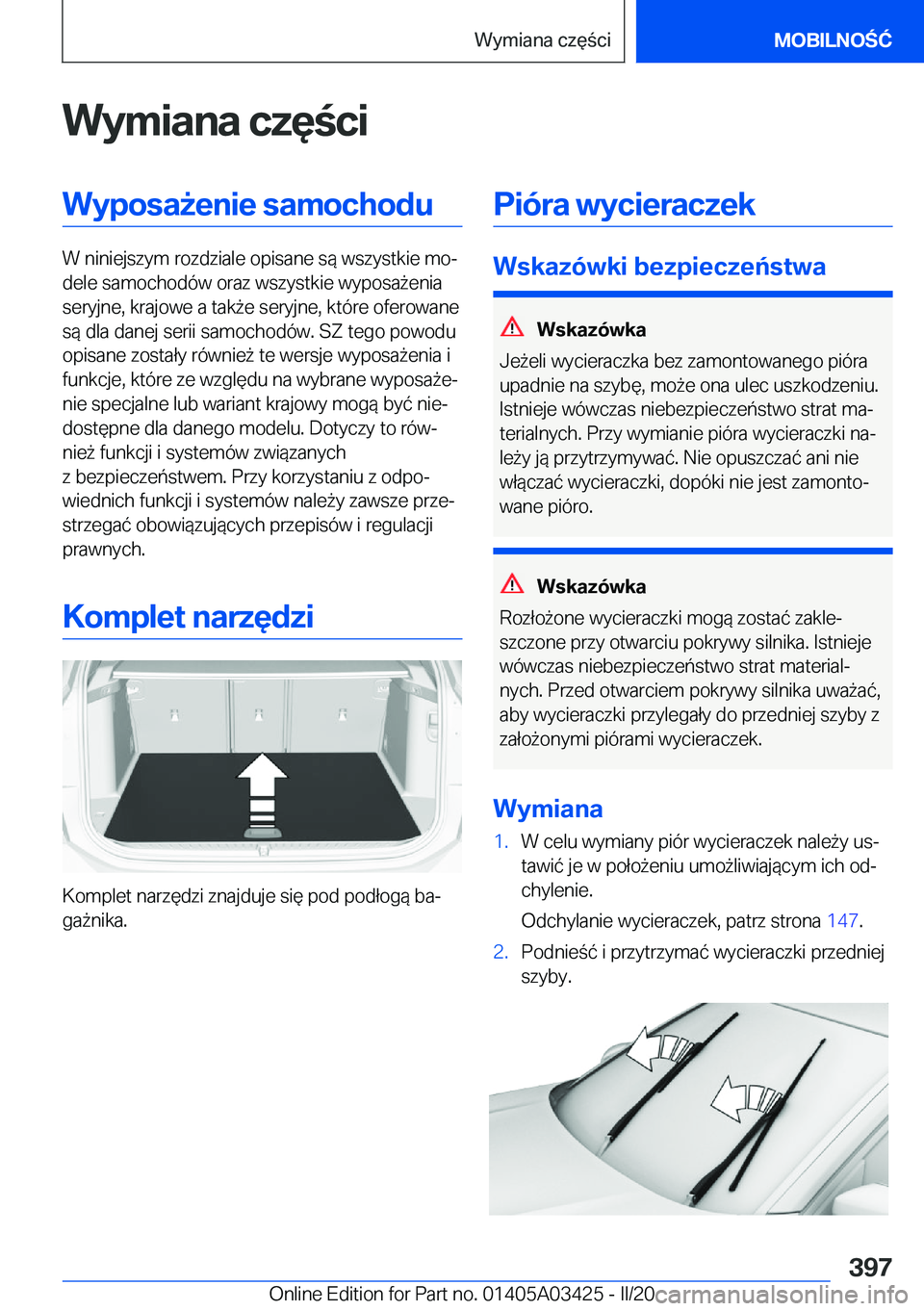 BMW X6 M 2020  Instrukcja obsługi (in Polish) �W�y�m�i�a�n�a��c�z�