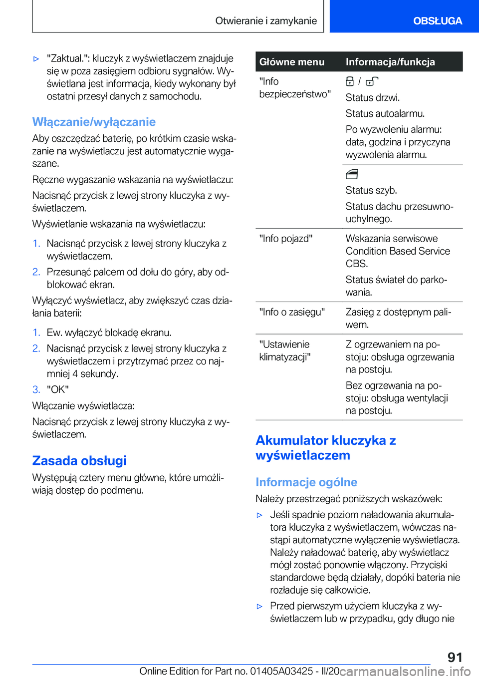 BMW X6 M 2020  Instrukcja obsługi (in Polish) 'x��Z�a�k�t�u�a�l�.��:��k�l�u�c�z�y�k��z��w�y�w�i�e�t�l�a�c�z�e�m��z�n�a�j�d�u�j�e
�s�i�