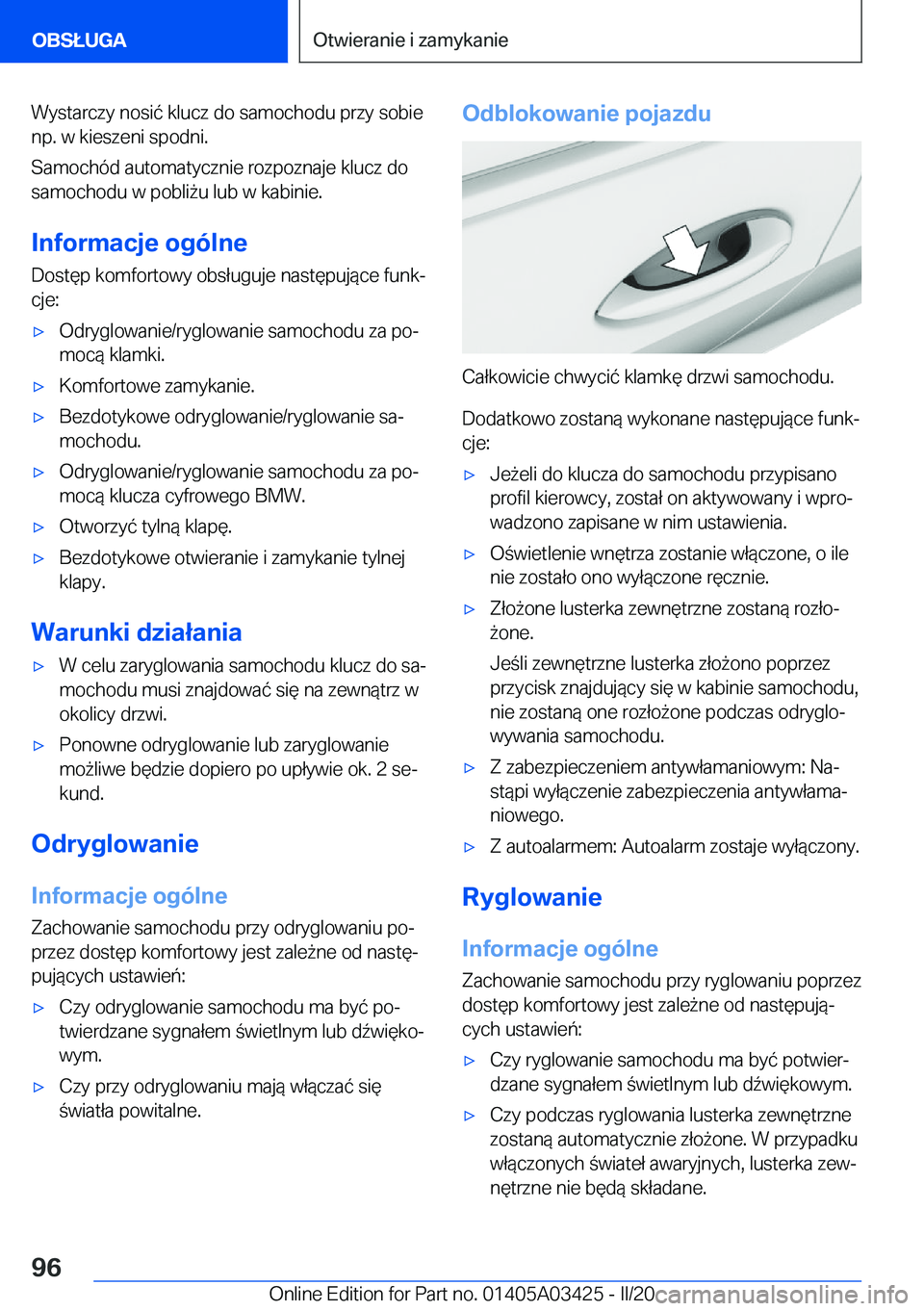 BMW X6 M 2020  Instrukcja obsługi (in Polish) �W�y�s�t�a�r�c�z�y��n�o�s�i�