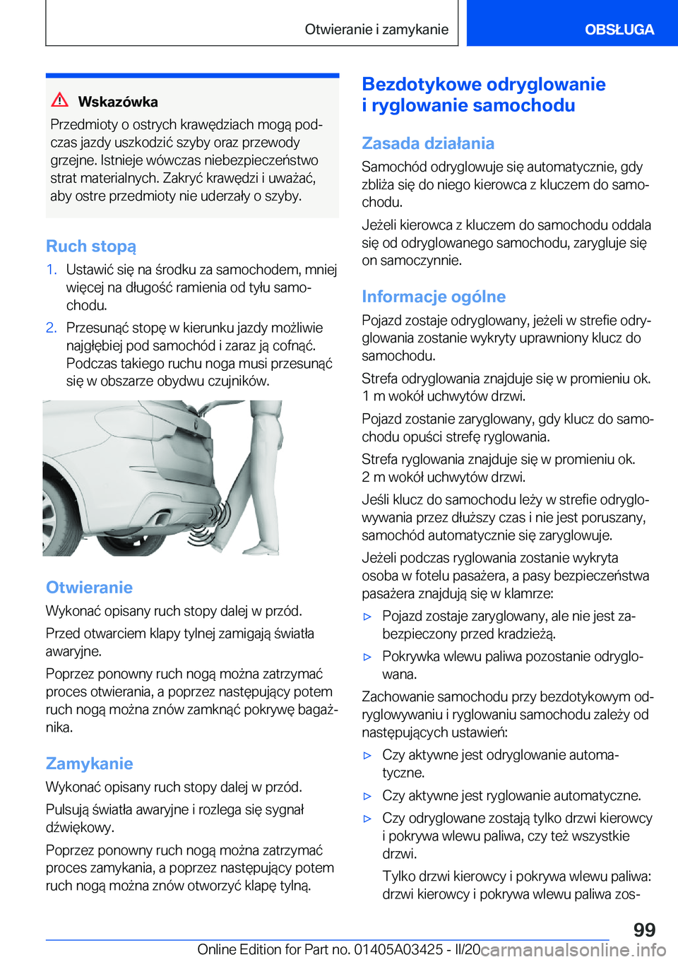 BMW X6 M 2020  Instrukcja obsługi (in Polish) �W�s�k�a�z�