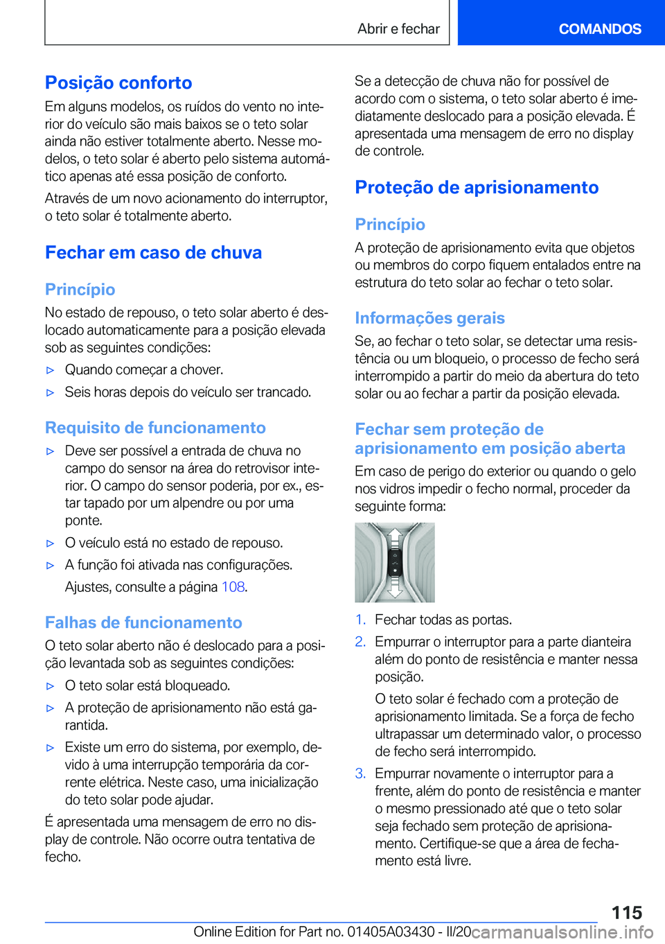 BMW X6 M 2020  Manual do condutor (in Portuguese) �P�o�s�i�