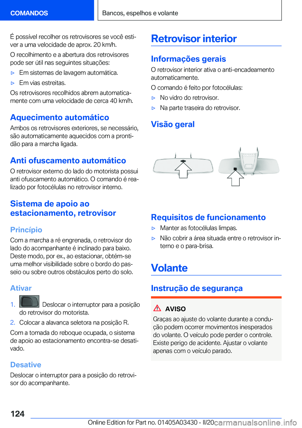 BMW X6 M 2020  Manual do condutor (in Portuguese) �