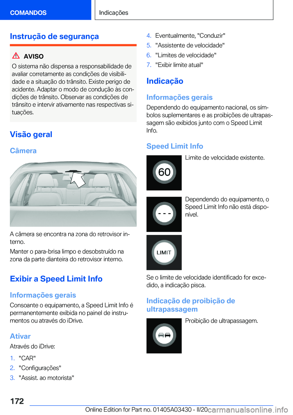 BMW X6 M 2020  Manual do condutor (in Portuguese) �I�n�s�t�r�u�