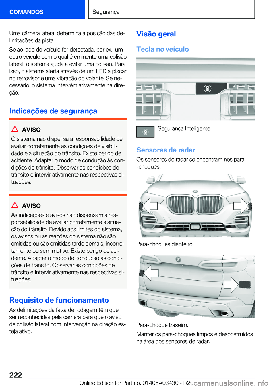 BMW X6 M 2020  Manual do condutor (in Portuguese) �U�m�a��c�â�m�e�r�a��l�a�t�e�r�a�l��d�e�t�e�r�m�i�n�a��a��p�o�s�i�