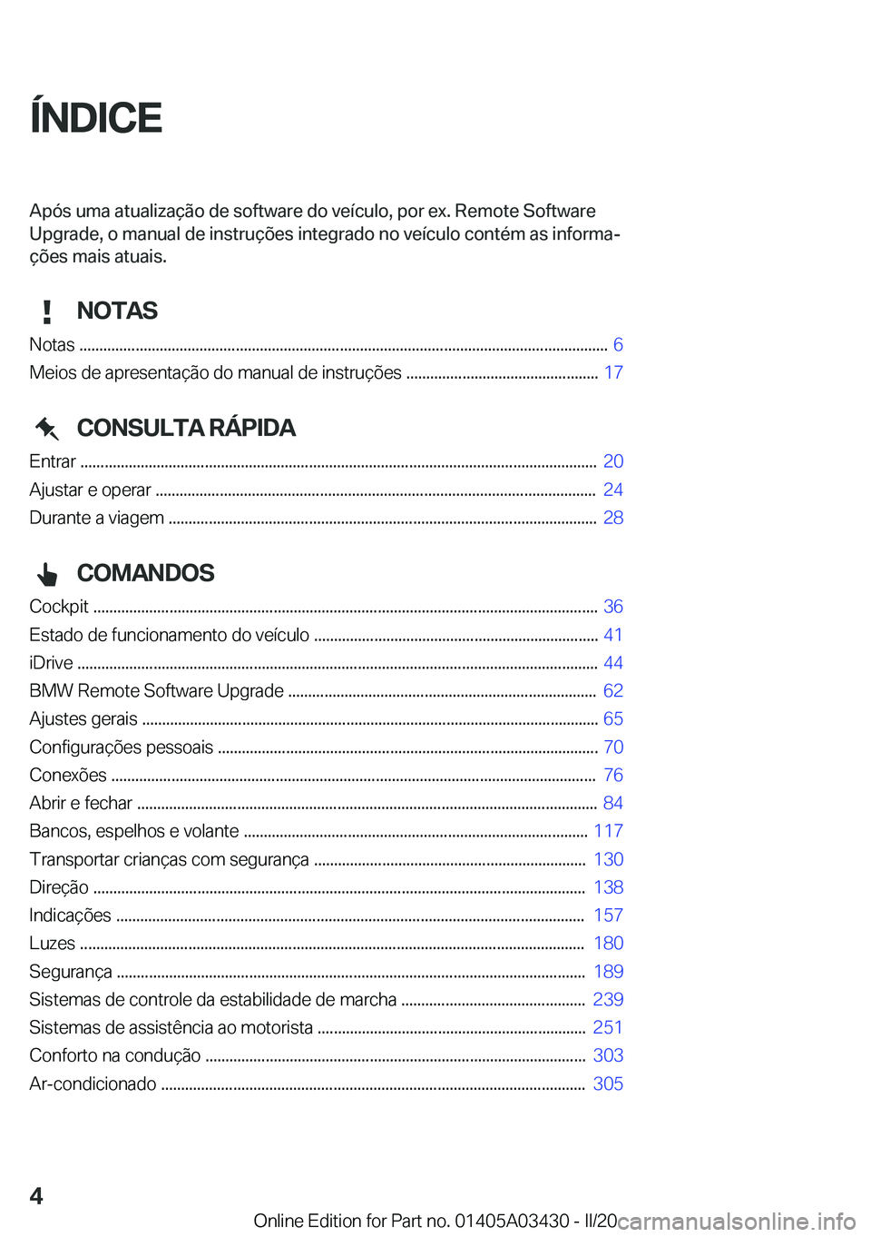 BMW X6 M 2020  Manual do condutor (in Portuguese) �