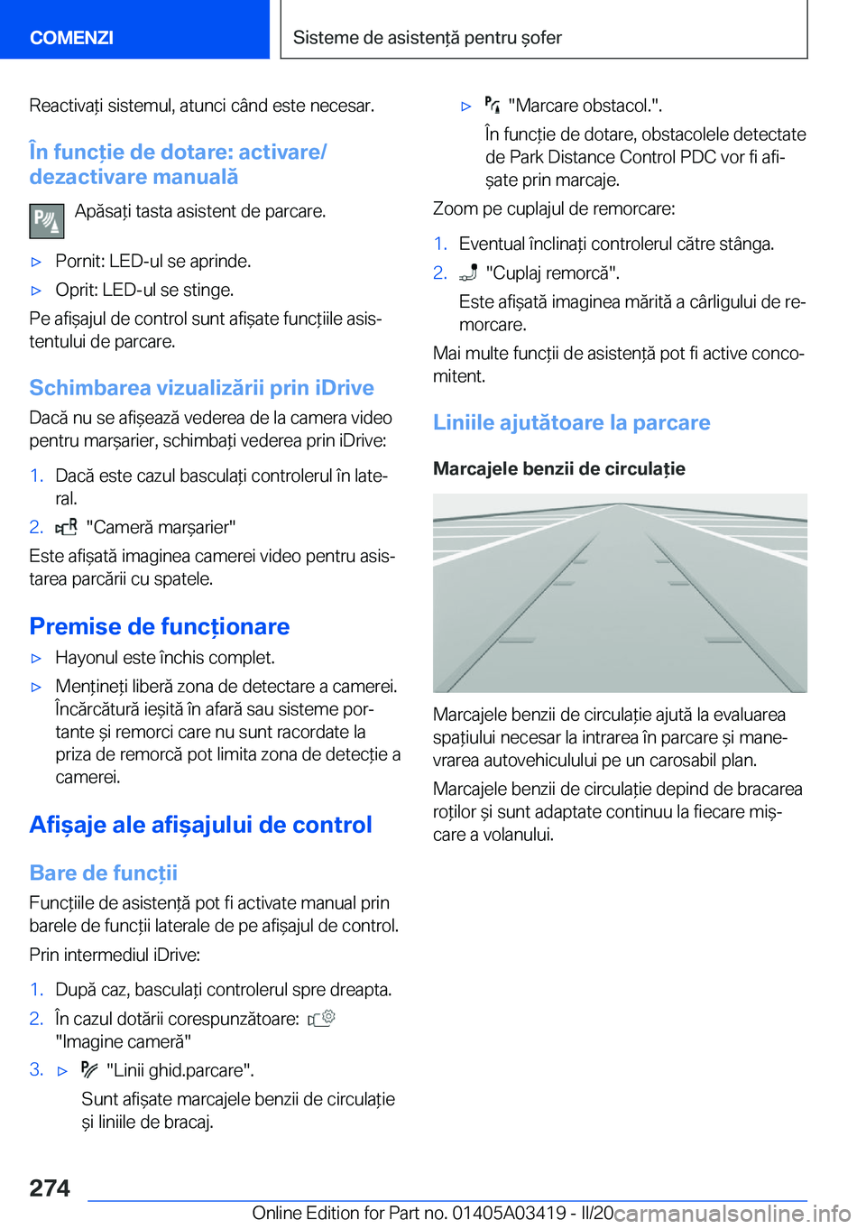 BMW X6 M 2020  Ghiduri De Utilizare (in Romanian) �R�e�a�c�t�i�v�a*�i��s�i�s�t�e�m�u�l�,��a�t�u�n�c�i��c�