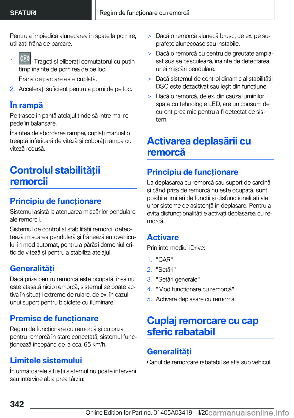 BMW X6 M 2020  Ghiduri De Utilizare (in Romanian) �P�e�n�t�r�u��a��