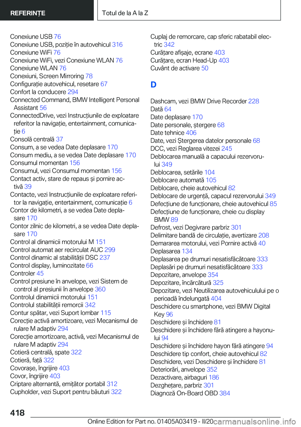 BMW X6 M 2020  Ghiduri De Utilizare (in Romanian) �C�o�n�e�x�i�u�n�e��U�S�B��7�6�
�C�o�n�e�x�i�u�n�e��U�S�B�,��p�o�z�i*�i�e��