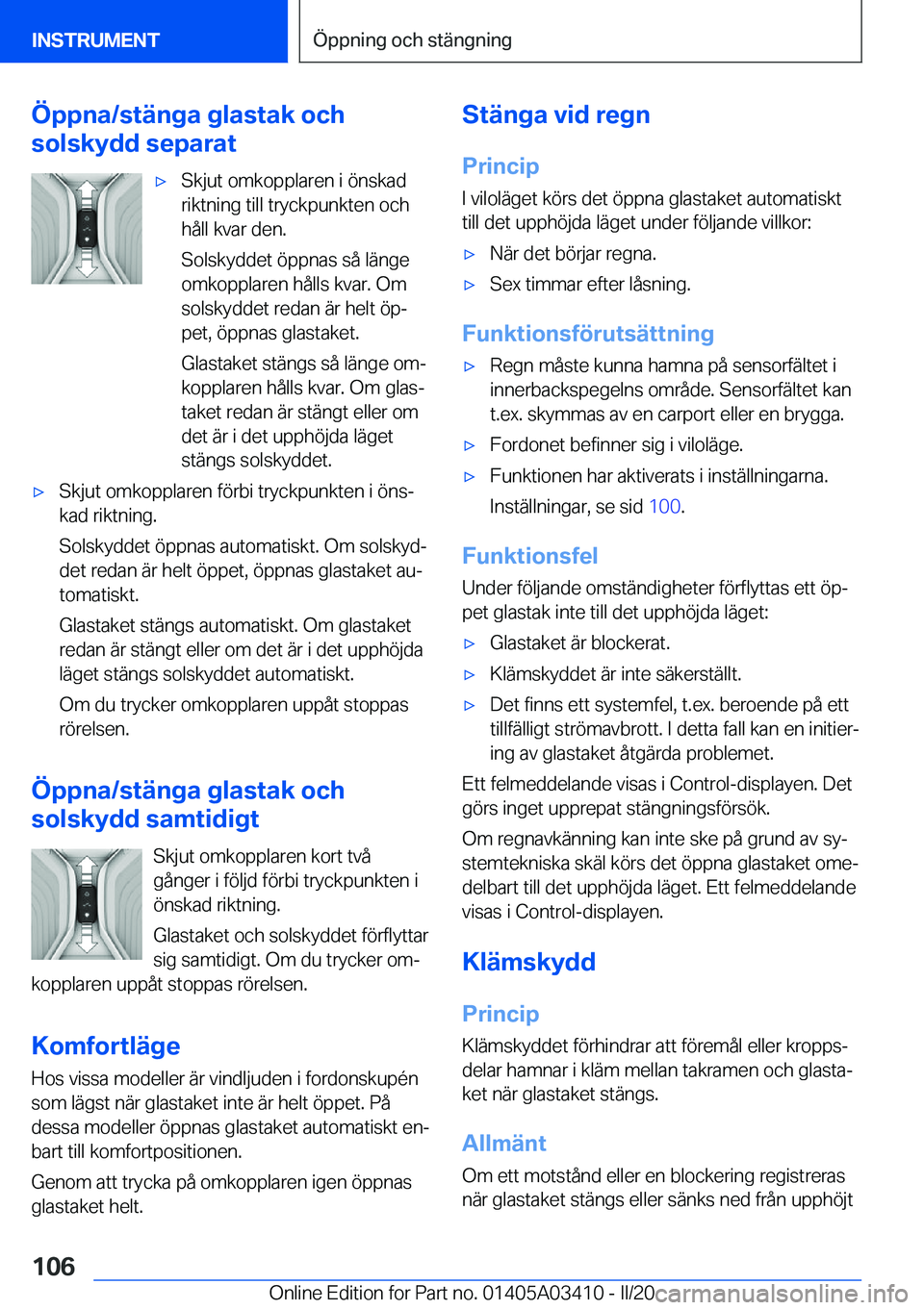 BMW X6 M 2020  InstruktionsbÖcker (in Swedish) �