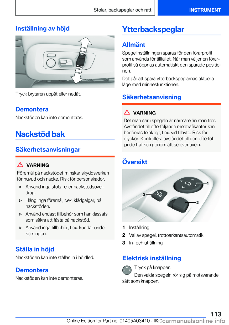 BMW X6 M 2020  InstruktionsbÖcker (in Swedish) �I�n�s�t�ä�l�l�n�i�n�g��a�v��h�