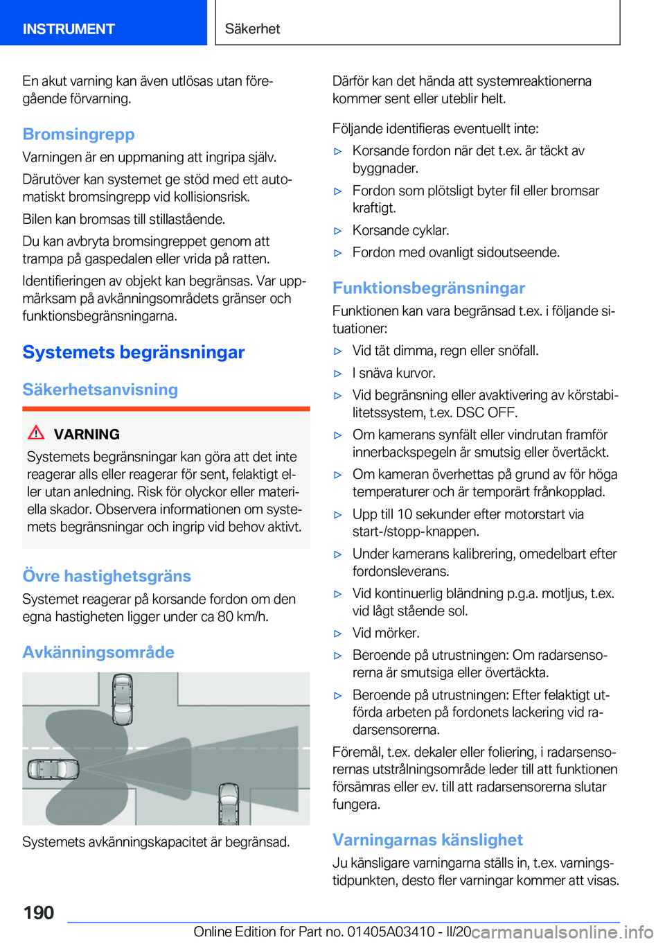 BMW X6 M 2020  InstruktionsbÖcker (in Swedish) �E�n��a�k�u�t��v�a�r�n�i�n�g��k�a�n��ä�v�e�n��u�t�l�