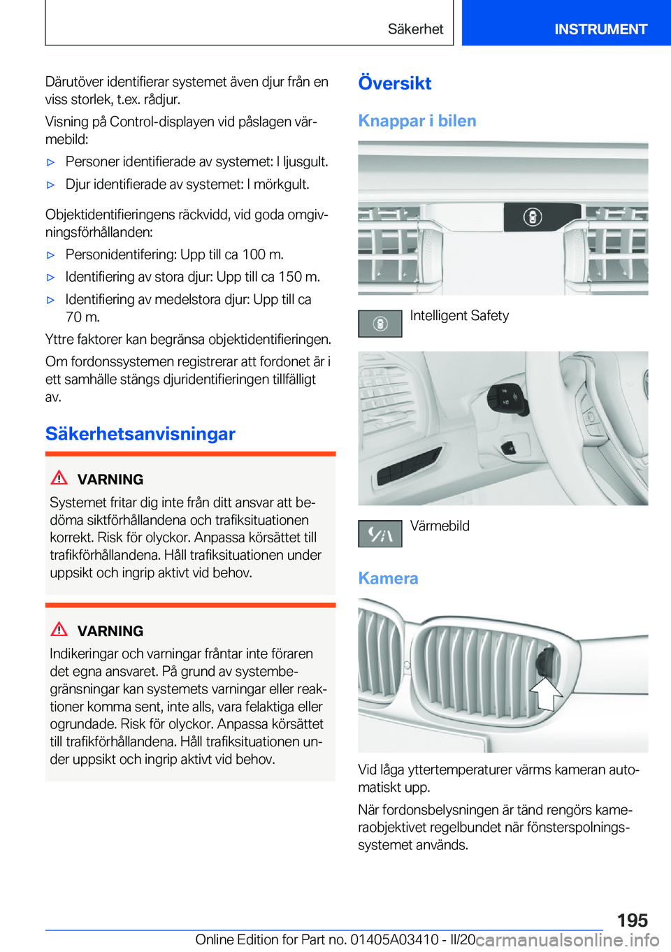 BMW X6 M 2020  InstruktionsbÖcker (in Swedish) �D�ä�r�u�t�