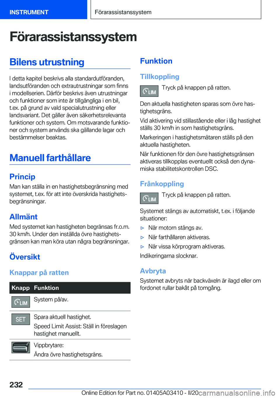 BMW X6 M 2020  InstruktionsbÖcker (in Swedish) �F�