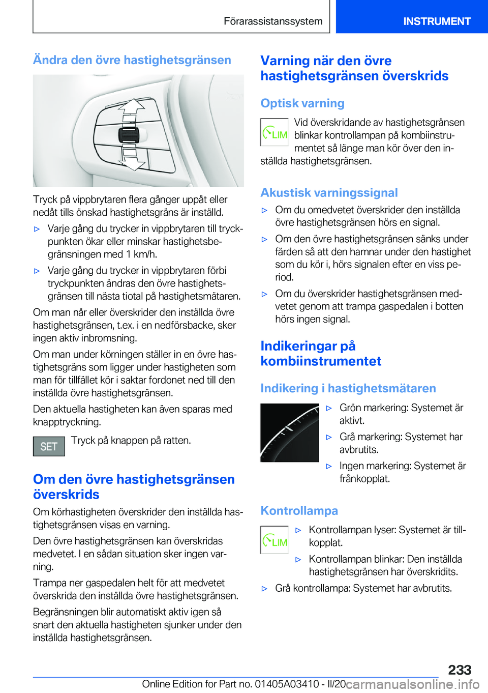 BMW X6 M 2020  InstruktionsbÖcker (in Swedish) �Ä�n�d�r�a��d�e�n��