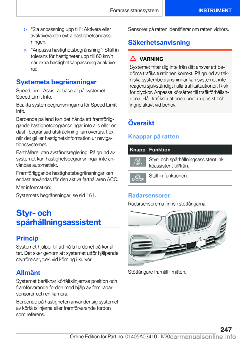 BMW X6 M 2020  InstruktionsbÖcker (in Swedish) 'x��2�:�a��a�n�p�a�s�s�n�i�n�g��u�p�p��t�i�l�l��:��A�k�t�i�v�e�r�a��e�l�l�e�r
�a�v�a�k�t�i�v�e�r�a��d�e�n��e�x�t�r�a��h�a�s�t�i�g�h�e�t�s�a�n�p�a�s�sj �n�i�n�g�e�n�.'x��A�n�p�a�s�s