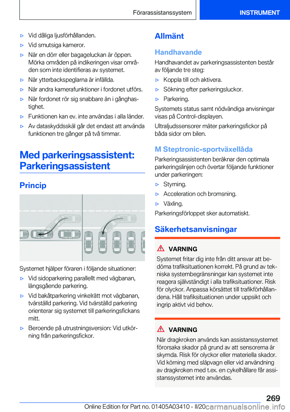 BMW X6 M 2020  InstruktionsbÖcker (in Swedish) 'x�V�i�d��d�å�l�i�g�a��l�j�u�s�f�