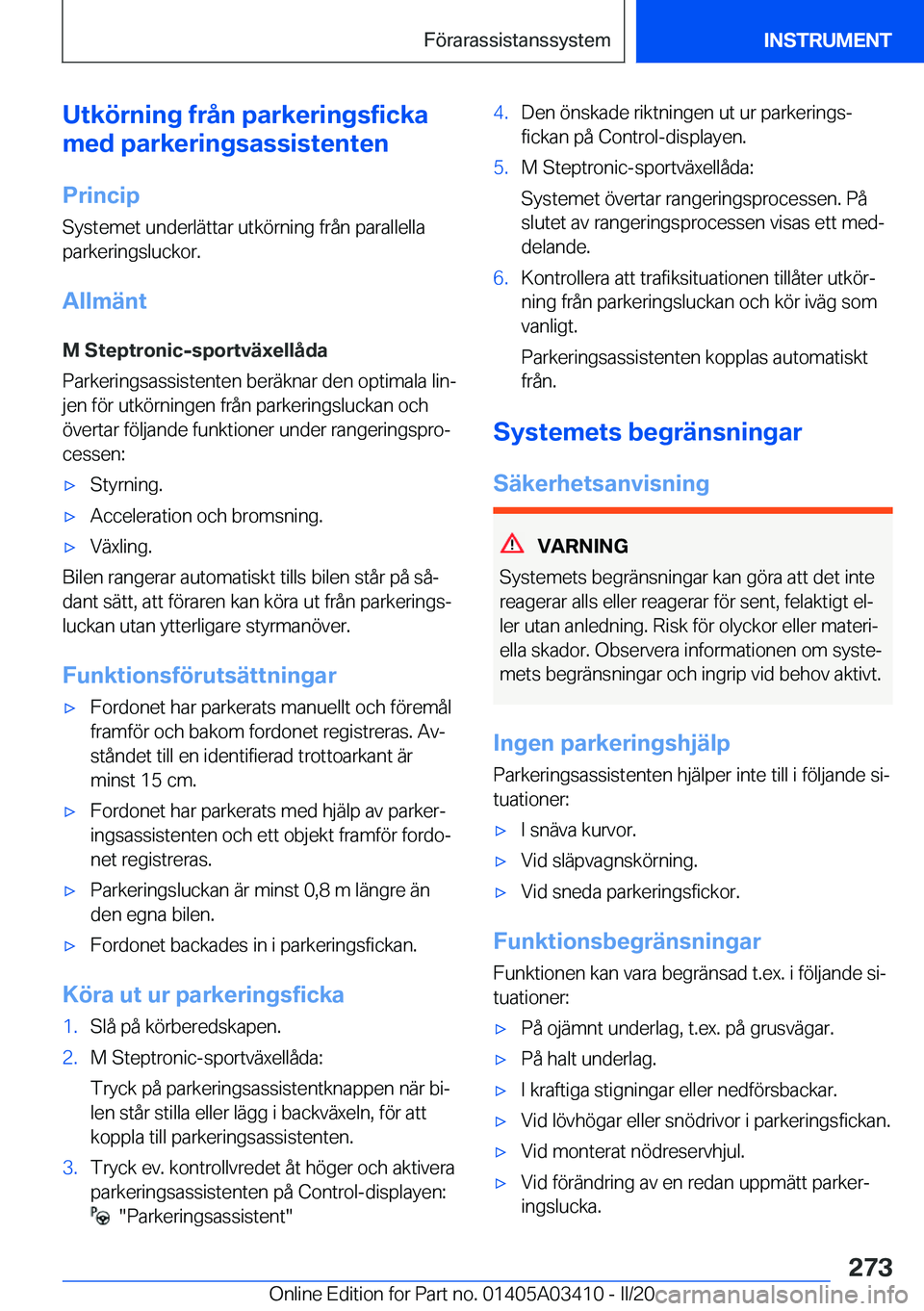 BMW X6 M 2020  InstruktionsbÖcker (in Swedish) �U�t�k�
