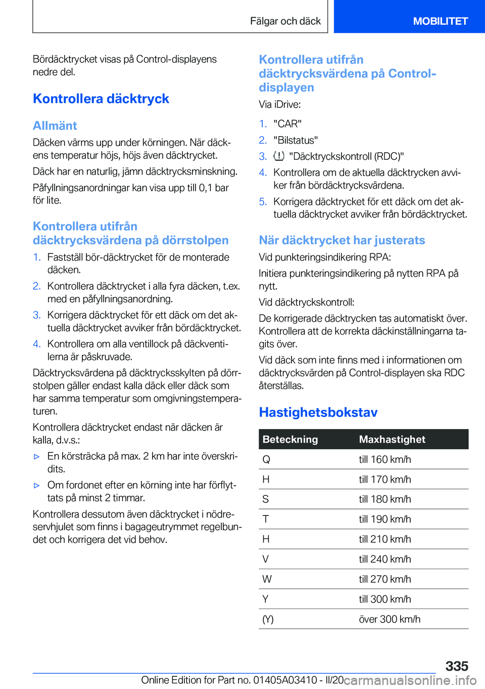 BMW X6 M 2020  InstruktionsbÖcker (in Swedish) �B�