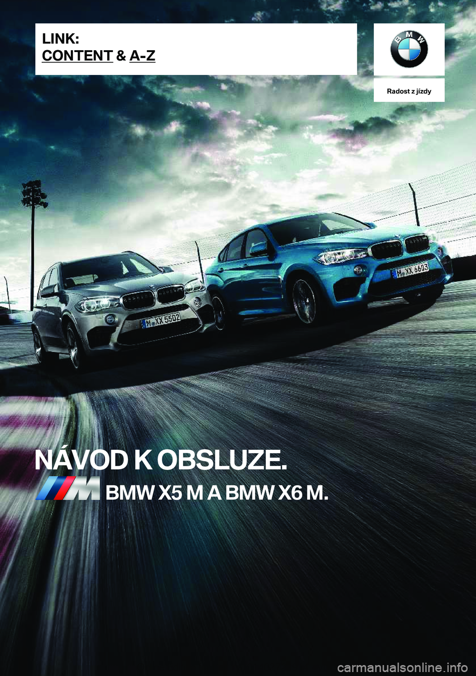 BMW X6 M 2019  Návod na použití (in Czech) �R�a�d�o�s�t��z��j�