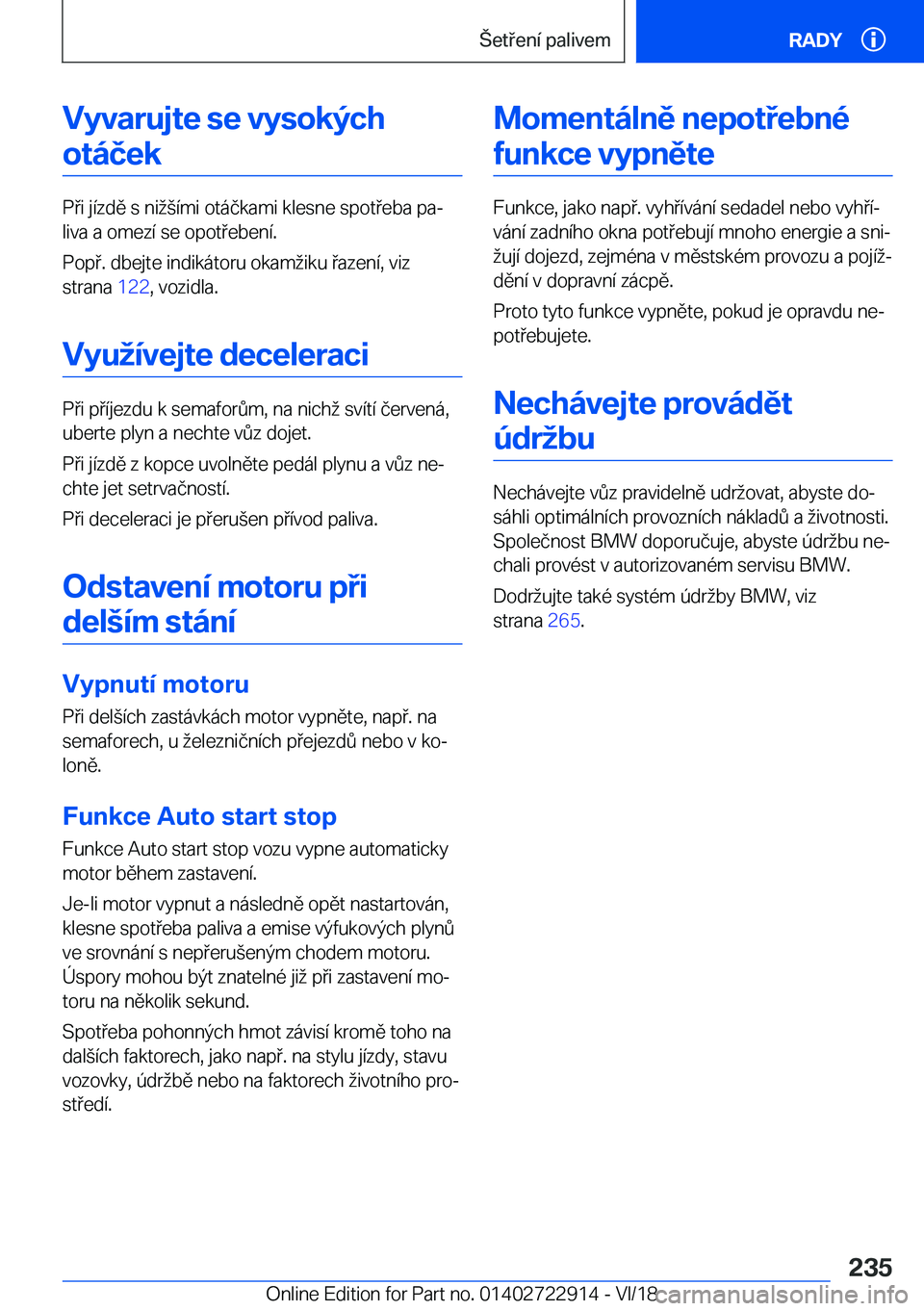 BMW X6 M 2019  Návod na použití (in Czech) �V�y�v�a�r�u�j�t�e��s�e��v�y�s�o�k�