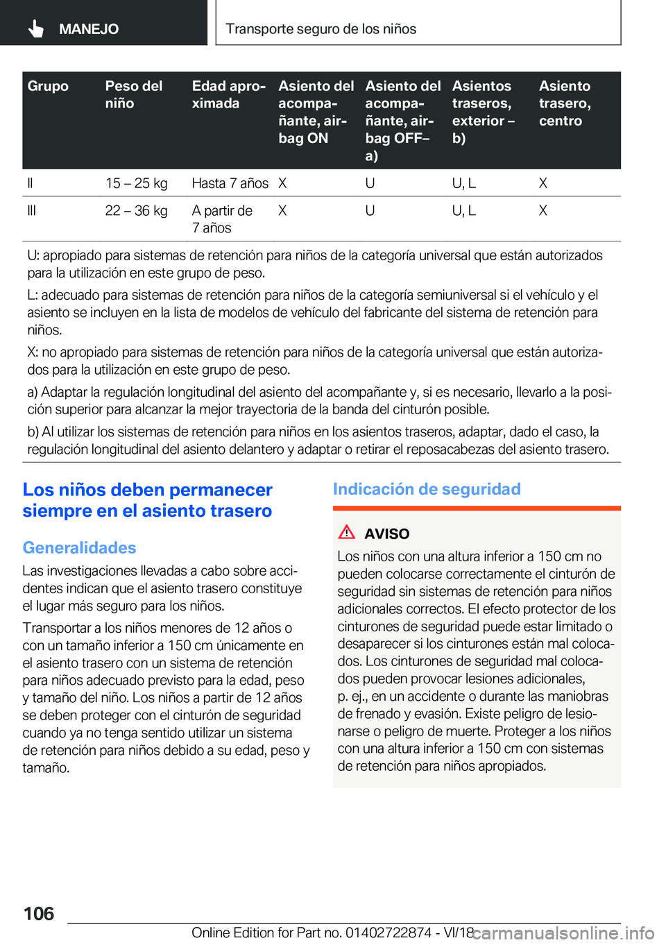 BMW X6 M 2019  Manuales de Empleo (in Spanish) �G�r�u�p�o�P�e�s�o��d�e�l
�n�i�