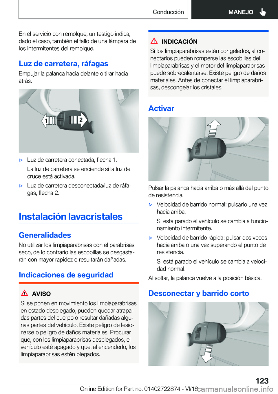 BMW X6 M 2019  Manuales de Empleo (in Spanish) �E�n��e�l��s�e�r�v�i�c�i�o��c�o�n��r�e�m�o�l�q�u�e�,��u�n��t�e�s�t�i�g�o��i�n�d�i�c�a�,
�d�a�d�o��e�l��c�a�s�o�,��t�a�m�b�i�
